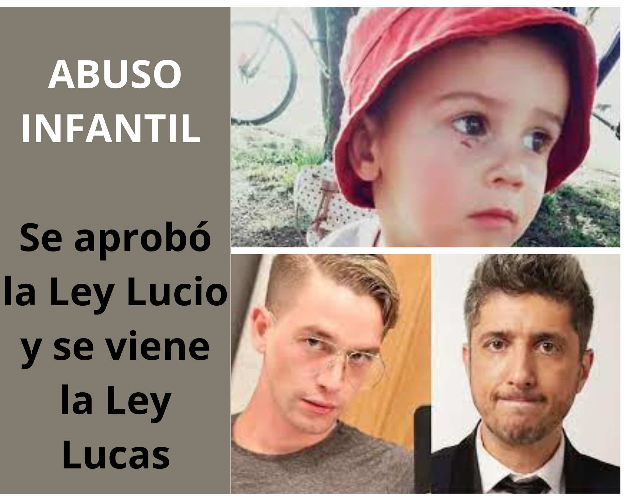 Se aprobó la Ley Lucio y se viene la Ley Lucas: Imprescriptibilidad de las causas de Abuso Infantil